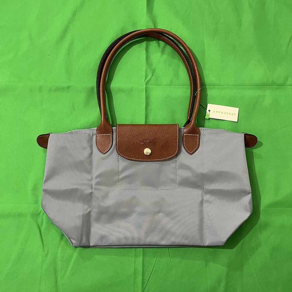 Longchamp Large Folding Tote Bag Gray